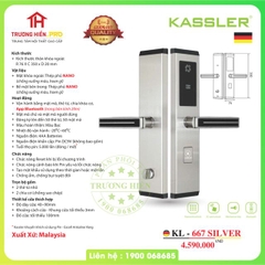 KHÓA THÔNG MINH KASSLER KL 667 SILVER