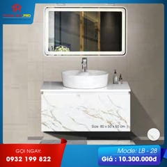 TỦ LAVABO NHÀ TẮM LB-28 80cm*50cm*50cm