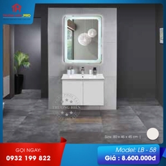 TỦ LAVABO NHÀ TẮM LB-58 80cm*46cm*45cm