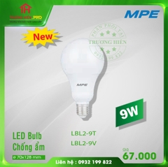 LED BULB 9W TRẮNG, VÀNG LBL2-9T MPE