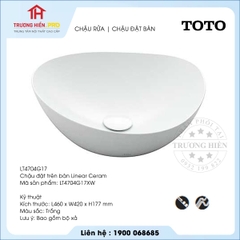 Chậu rửa TOTO LT4704G17