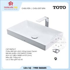 Chậu rửa TOTO LT4715MTG17