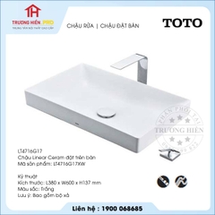 Chậu rửa TOTO LT4716G17