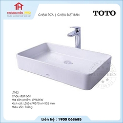 Chậu rửa TOTO LT952