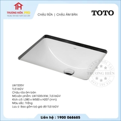 Chậu rửa TOTO LW1535V