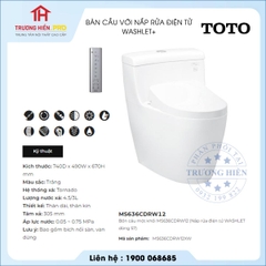 Bàn Cầu TOTO MS636CDRW12