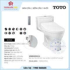 Bàn Cầu TOTO MS855DW11