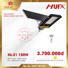 ĐÈN ĐƯỜNG NĂNG LƯỢNG MẶT TRỜI HUFA NL- 21 150W