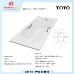 Bồn tắm TOTO PAY1510HV