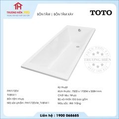 Bồn tắm TOTO PAY1720V