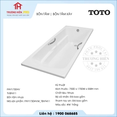 Bồn tắm TOTO PAY1730HV