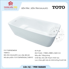 Bồn tắm TOTO PJY1724PWENGW