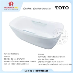 Bồn tắm TOTO PJY1734HPWENGW