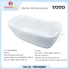 Bồn tắm TOTO PJY1734PWENMW