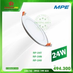 LED SLIM PANEL RP-24W TRẮNG, VÀNG, TRUNG TÍNH MPE