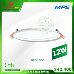 ĐÈN LED PANEL ÂM RPE-12W 3 CHẾ ĐỘ MPE