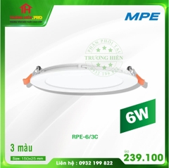 ĐÈN LED PANEL ÂM RPE-6W 3 CHẾ ĐỘ MPE