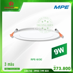 ĐÈN LED PANEL ÂM RPE-9W 3 CHẾ ĐỘ MPE