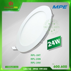 LED PANEL TRÒN RPL-24 TRẮNG, VÀNG, TRUNG TÍNH MPE