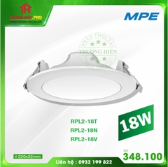 ĐÈN LED PANEL ÂM TRẦN RPL2-18W MPE