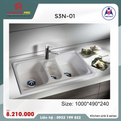 CHẬU RỬA CHÉN VIỆT MỸ S3N-01