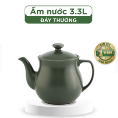 Ấm nước (siêu thuốc) dưỡng sinh 3.3 L + nắp - Healthy Cook - Xanh rêu