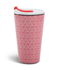 Ly sứ dưỡng sinh 0.48 L (K1) + nắp ống hút - Red Karakusa (LTF)