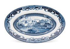 Dĩa oval 37 cm - Hoàng Cung - Hồn Việt