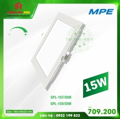 LED PANEL VUÔNG ÂM DIMMER 15W TRẮNG, VÀNG MPE