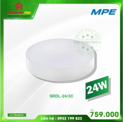 ĐÈN  MPE DOWNLIGHT NỔI TRÀN VIỀN 3 CHẾ ĐỘ MÀU SRDL-24W