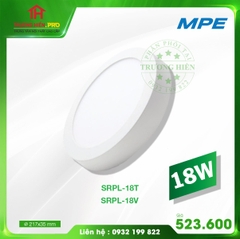 LED PANEL TRÒN NỔI SRPL-18W TRẮNG, VÀNG MPE