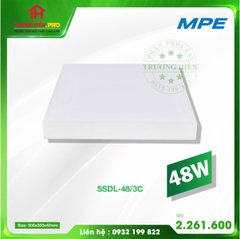 ĐÈN DOWNLIGHT  MPE VUÔNG NỔI TRÀN VIỀN 3 CHẾ ĐỘ MÀU SSDL-48W MPE