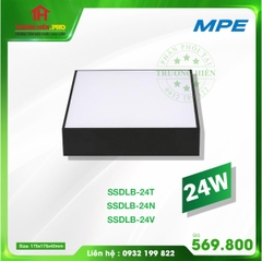 ĐÈN DOWNLIGHT VUÔNG NỔI TRÀN VIỀN SSDLB-24W MPE