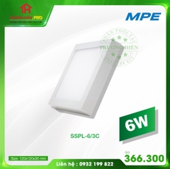 ĐÈN LED PANEL ỐP TRẦN NỔI VUÔNG 3 MÀU 6W SSPL-6W MPE