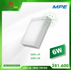 ĐÈN LED PANEL ỐP TRẦN NỔI VUÔNG 6W LED PANEL SSPL6 MPE