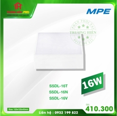 ĐÈN DOWNLIGHT MPE  VUÔNG NỔI TRÀN VIỀN SSDL-16W MPE