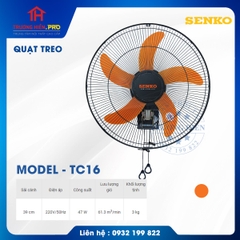 QUẠT TREO SENKO MODEL TC16