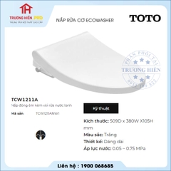 Nắp Bàn Cầu Điện Tử  Washlet TOTO  TCW1211A