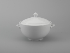 Thố Minh Long 16 cm + nắp Camellia Trắng