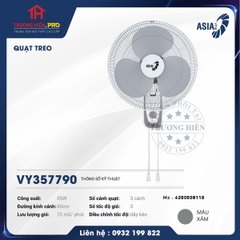  QUẠT TREO ASIA VY357790  MÀU XÁM