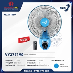  QUẠT TREO ASIA VY377190 MÀU XANH THIÊN BÌNH