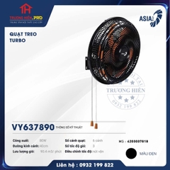  QUẠT TREO BÁN CÔNG NGHIỆP ASIA VY637890 MÀU ĐEN