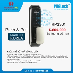 KHOÁ THẺ TỪ - MÃ SỐ CAO CẤP PHGLOCK KP3301