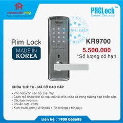 KHOÁ THẺ TỪ - MÃ SỐ CAO CẤP PHGLOCK KR9700