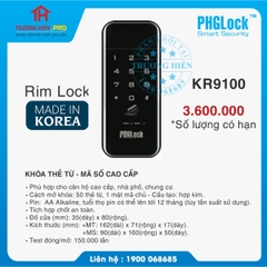 KHOÁ THẺ TỪ - MÃ SỐ CAO CẤP PHGLOCK KR9100