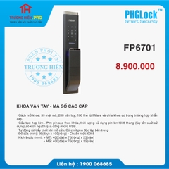 KHOÁ VÂN TAY - MÃ SỐ CAO CẤP PHGLOCK FP7601