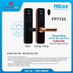 KHOÁ VÂN TAY - MÃ SỐ CAO CẤP PHGLOCK FP7153 VÀNG HỒNG