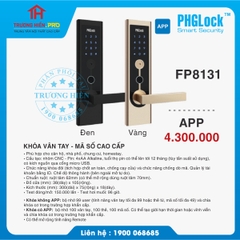 KHOÁ VÂN TAY - MÃ SỐ CAO CẤP PHGLOCK FP8131 APP