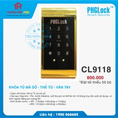 KHOÁ TỦ MÃ SỐ - THẺ TỪ - VÂN TAY PHGLOCK CL9118