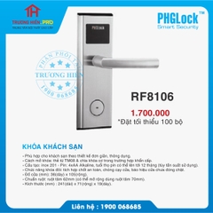 KHOÁ KHÁCH SẠN PHGLOCK RF8106